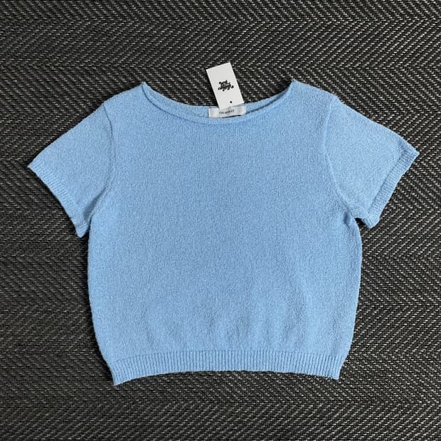 빈티지 우먼스 크롭 부클레 니트o 2882