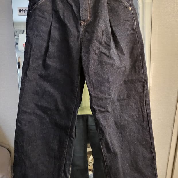 비슬로우 원턱 콘밀 데님