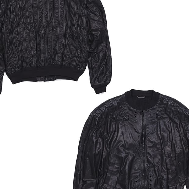 라마타 파이핑 레더 자켓 (1980s)