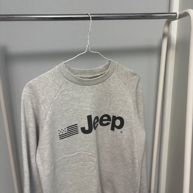 지프 맨투맨 아이보리 M