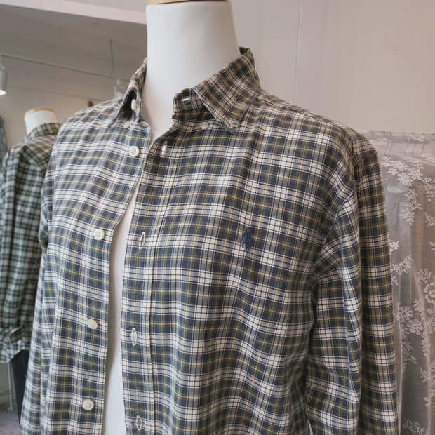 랄프로렌 체크 면셔츠