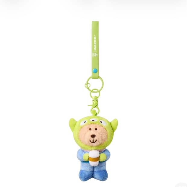 스타벅스x토이스토리 5 MD 알린 베어리스타 키체인 그린 새제품 팝니다