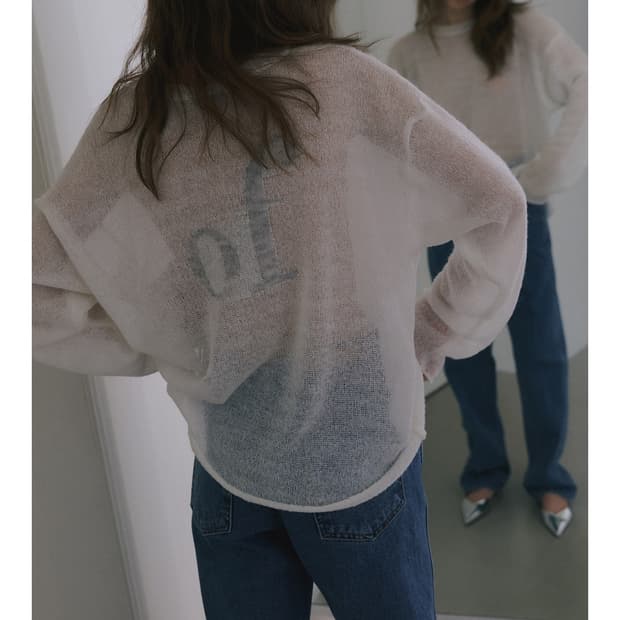 오버듀플레어 MOHAIR OF SWEATER_IVORY