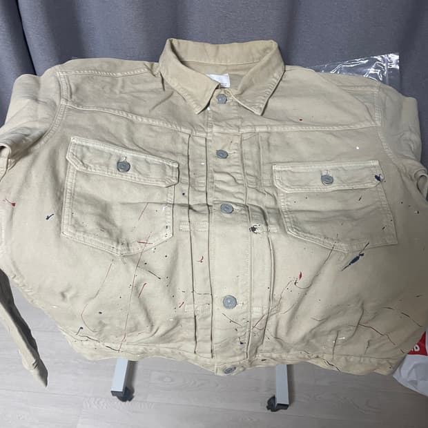 비즈빔21SS Spot 101XX JKT 데님 자켓 베이지 3 사이즈 