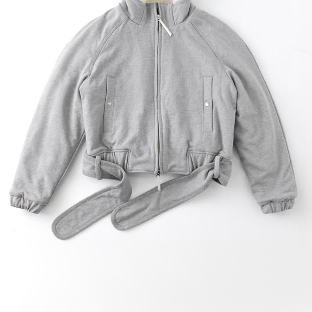 울리카상투스 Belt zip jacket (grey)