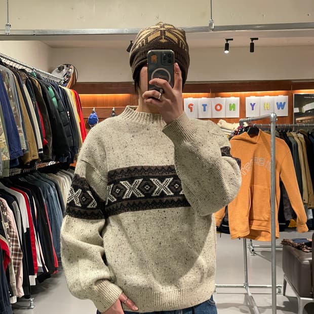 빈티지 울 니트