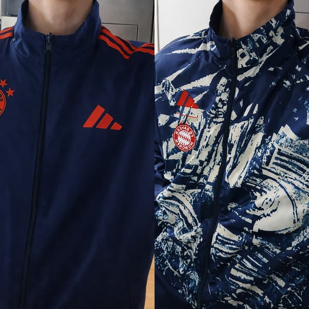 아디다스 바이에른 뮌헨 앤썸 자켓 나이트 인디고 - L