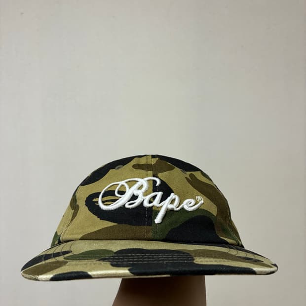 [Free]베이프 BAPE 1st 카모 볼캡 그린