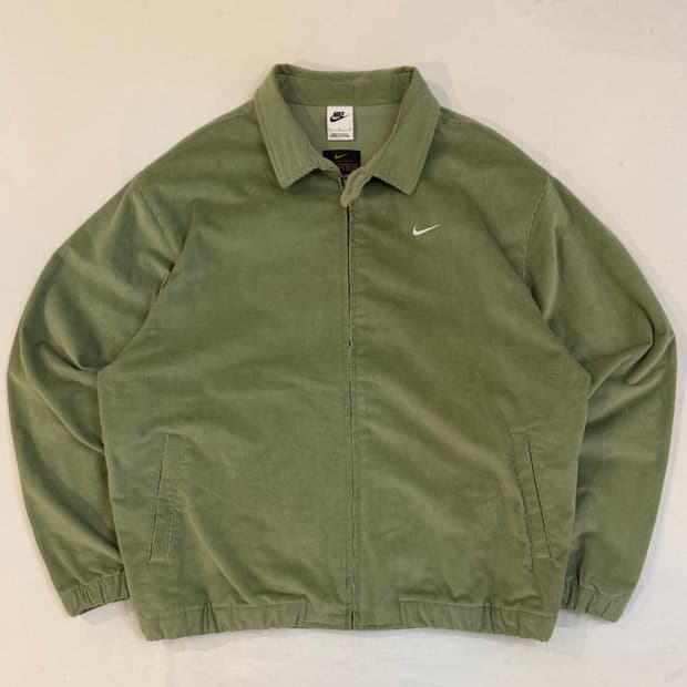 나이키 라이프 해링턴 코듀로이 스윙탑 자켓 오일그린