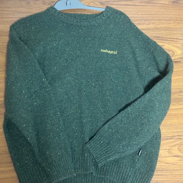 마하그리드 초록 니트