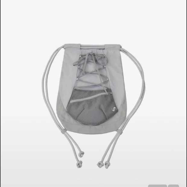 오호스 Detachable Pocket Gym Sack (Grey) 
