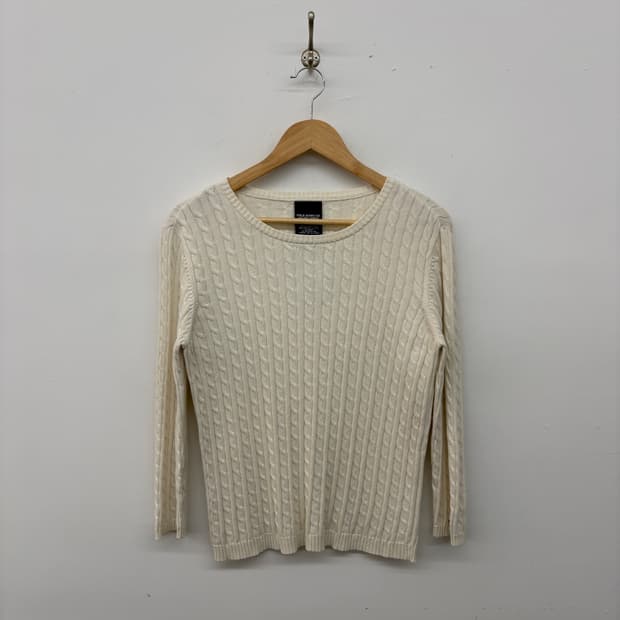 폴로 랄프로렌 꽈배기 여성니트 L