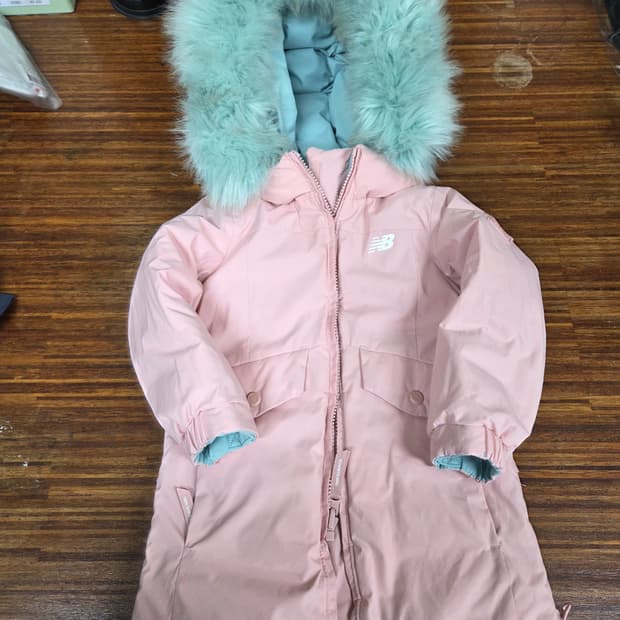 뉴발란스 키즈 컬러피커 리버시블 패딩 100 3세 4세 