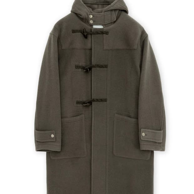 브라운야드 24FW 더플 코트 올리브 그레이 5size