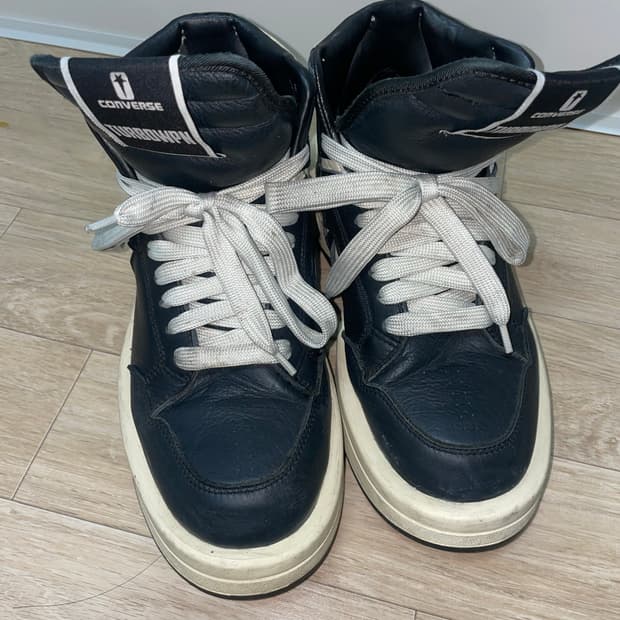 (265) 컨버스 릭오웬스 다크쉐도우 터보웨폰 하이블랙크림