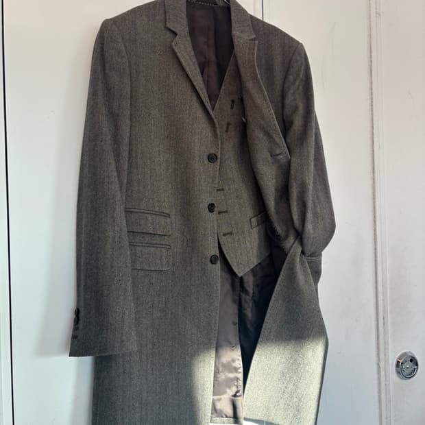 Neil Barret Layered Cashmere Coat