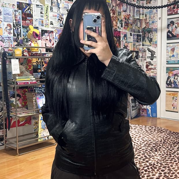 JPN 락시크 파이톤 돈피 리얼레더 가죽 자켓