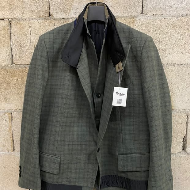 [2] Sacai Docking Layered Blazer Jacket