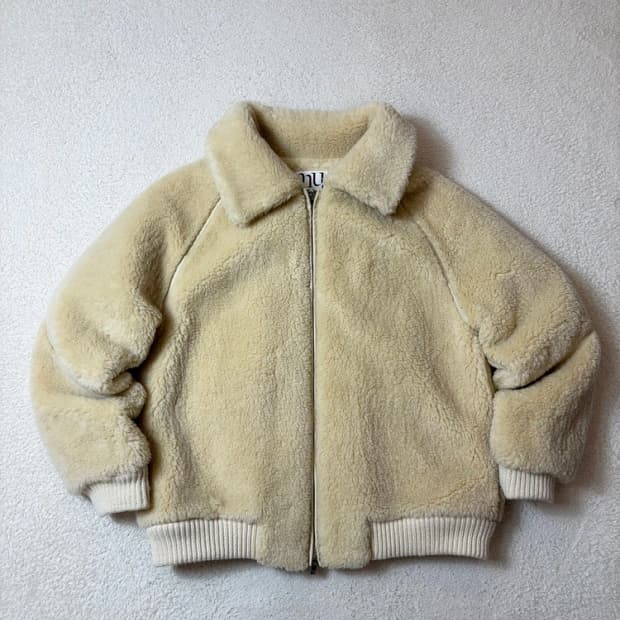 뮤제 MUSED 마르셀 페이크 시어링 무스탕 자켓 PN6837