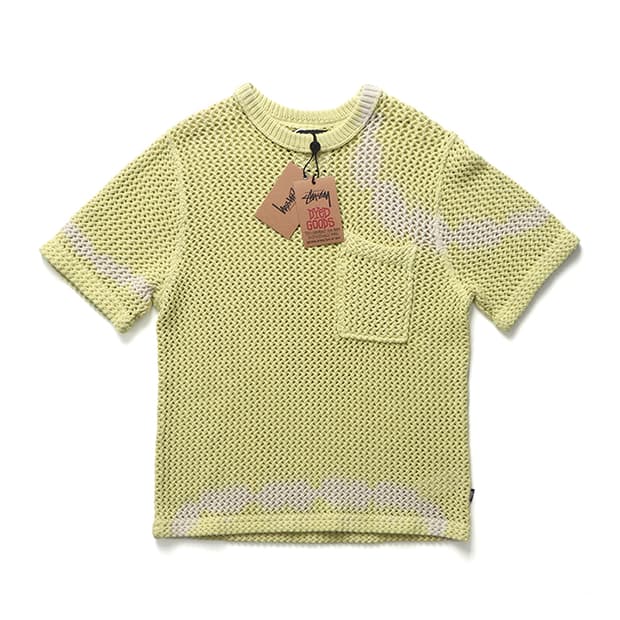스투시 STUSSY Over Dyed Mesh Crew