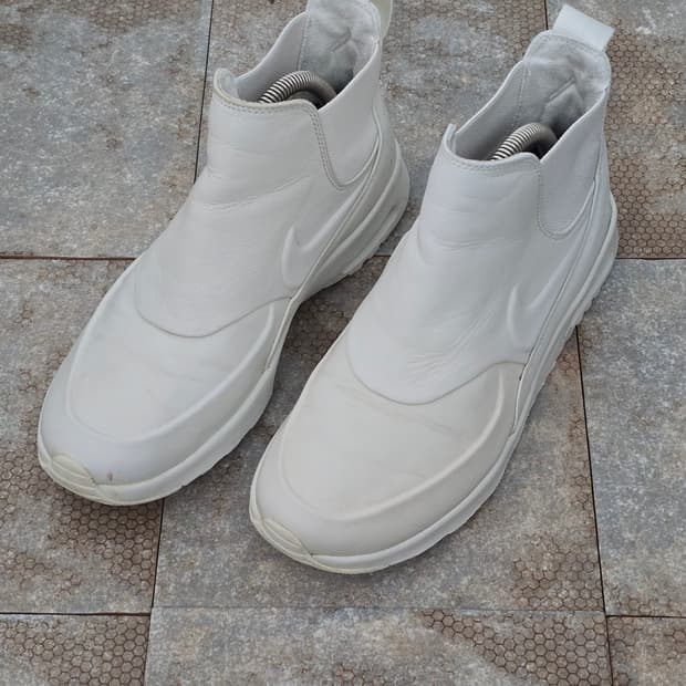 (240)나이키 에어맥스 테아 미드 피나클 레더 화이트