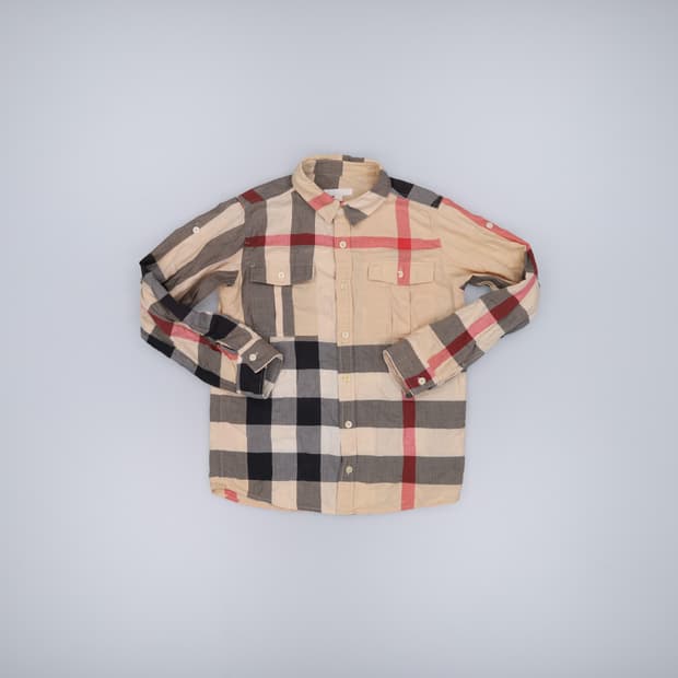 12Y 버버리 키즈 노바체크 셔츠 0310H1