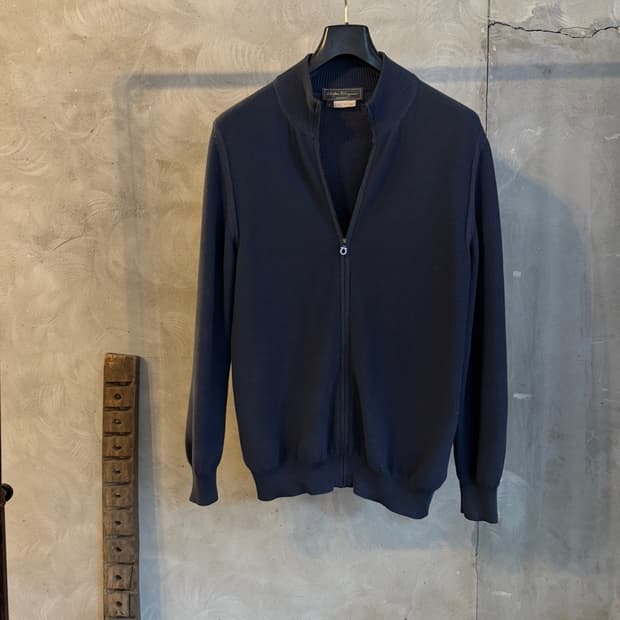 살바토레 페라가모 짚업 가디건 100~105