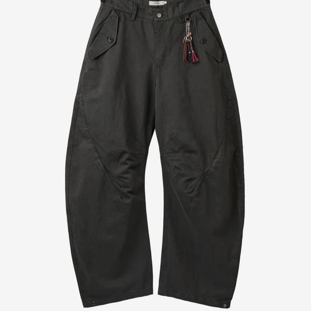 아르반 트리플 리프 커브드 팬츠_트리플 차콜