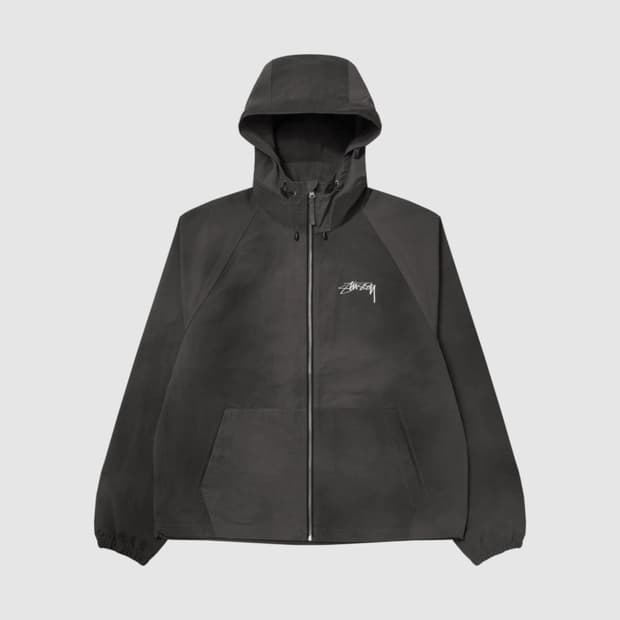 L 미개봉) 스투시 웨이브 다이 비치 쉘 자켓 블랙 115745 새제품