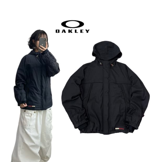 오클리 소프트쉘 핸드워머 나일론 고프코어 바람막이 자켓