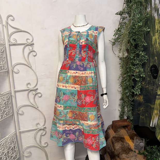 Hippie bohemian floral maxi ops