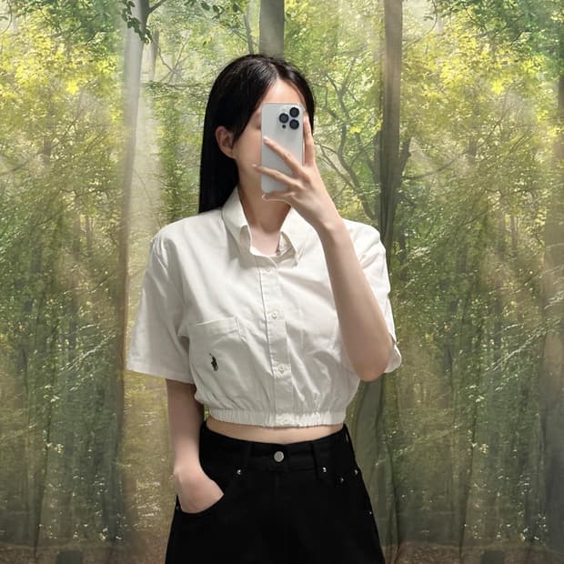 🤍 폴로 랄프로렌 크롭 셔츠 🤍 