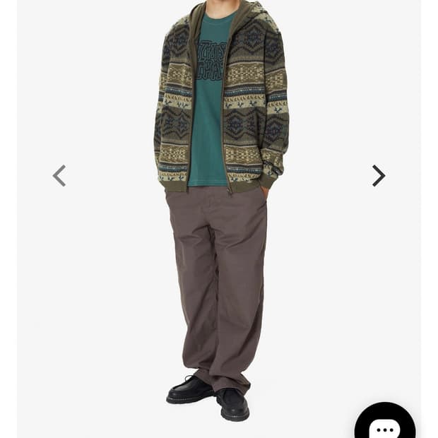 디스이즈네버댓 HOODED ZIP UP SWEATER-BROWN