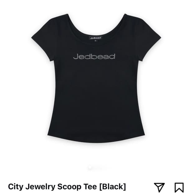 제드비드 city jewelry scoop tee