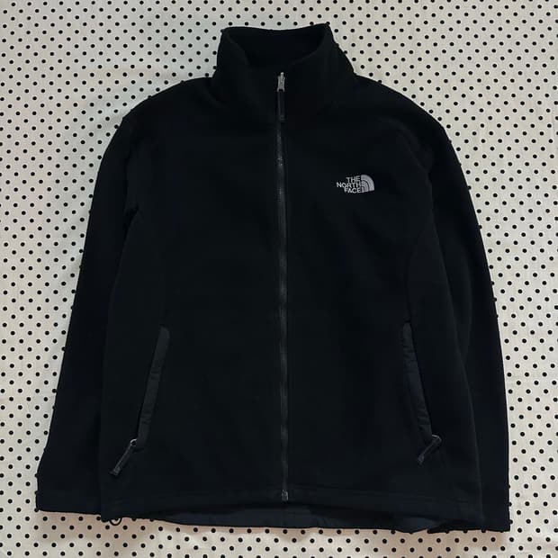 노스페이스 플리스 집업 블랙