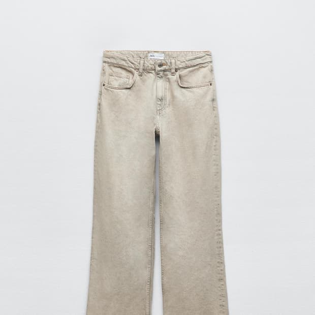 자라 TRF 와이드 레그 데님 팬츠 wide full 미드라이즈