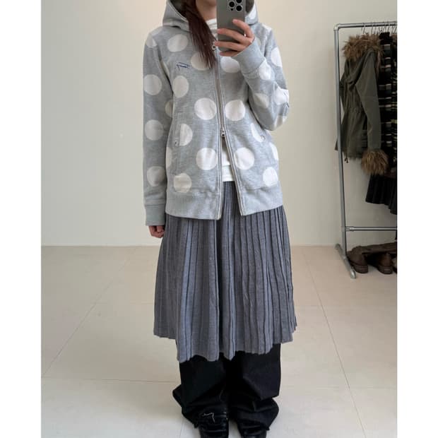 Tommy 도트 후드집업