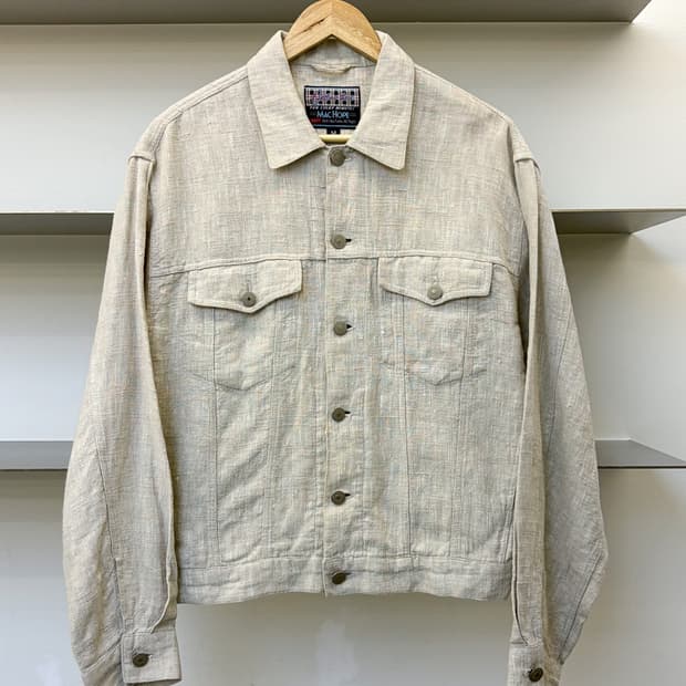맥 호프 90s 리넨 트러커 자켓