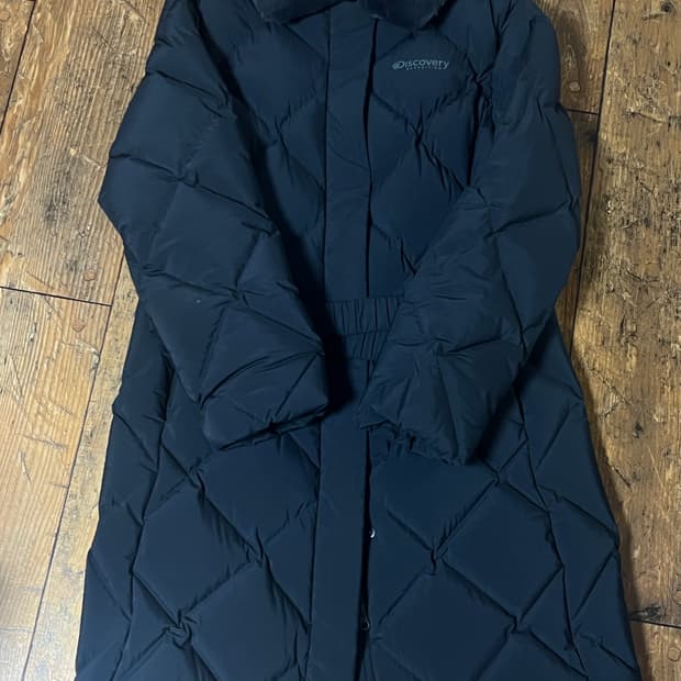 디스커버리 여성 멜로즈 튜브 구스다운 경량 롱패딩