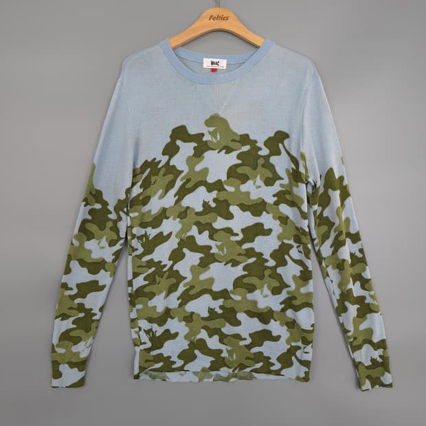 왁 WAAC 카모 니트 스웨터 골프 웨어 1