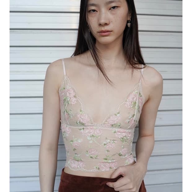 누아누 nuuanu 로즈캐미솔