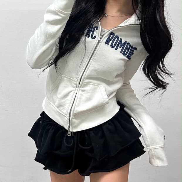 아베크롬비 y2k 여리핏 대대작 작사 걸즈 스웻 져지 집업