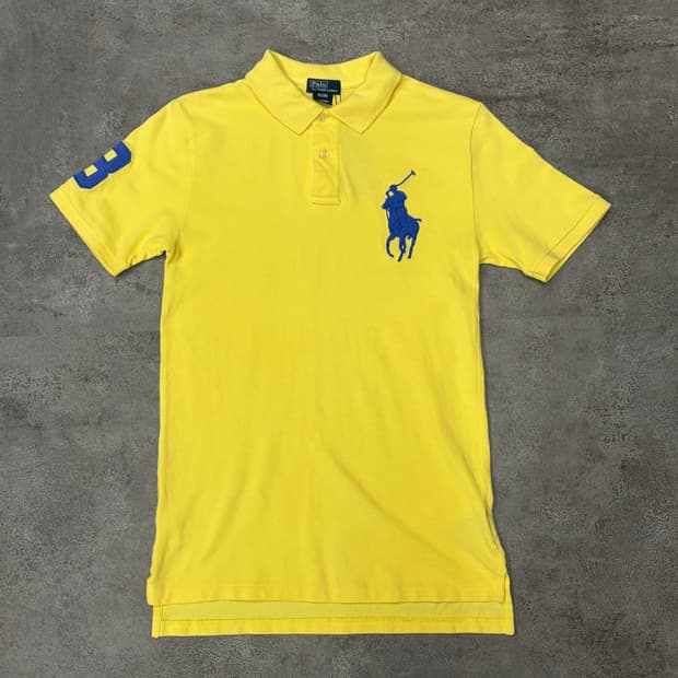 폴로 랄프로렌 빅포니 옐로우 반팔 폴로티셔츠