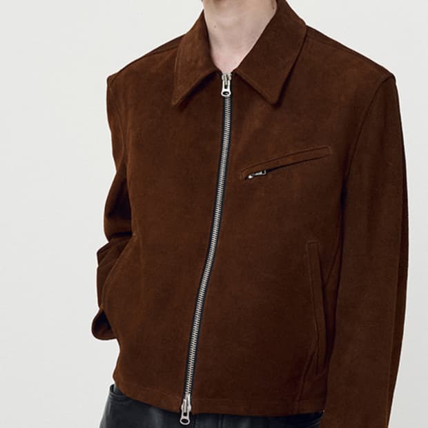 [새상품급] Calf Suede Detroit Blouson Jacket