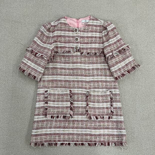 1 임블리 벨리티드 트위드 미니 원피스 0220M