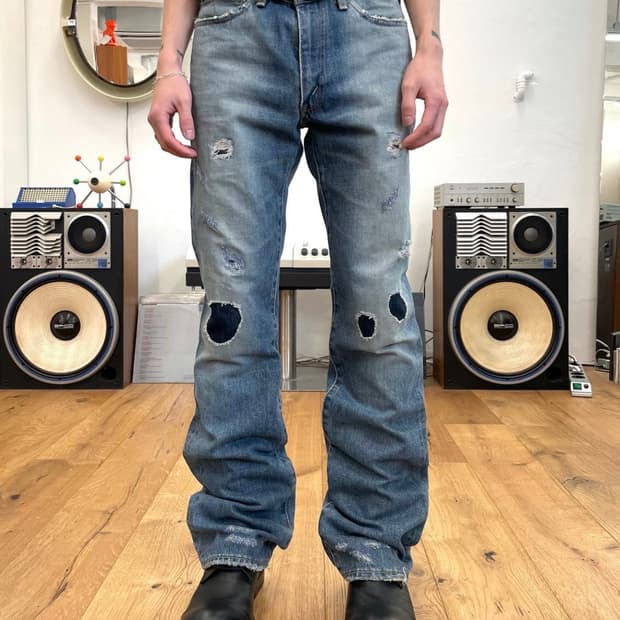 [32] LVC 리바이스 517 패치워크 플레어 데님 팬츠