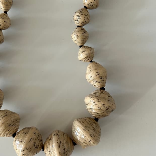 우드 코팅 목걸이