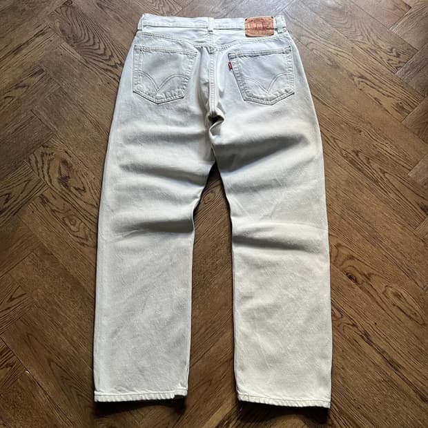 [34]00's 리바이스 505 에크루 데님 팬츠