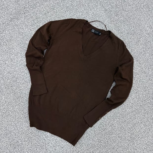 M 자라 여성 브이넥 니트 0319J