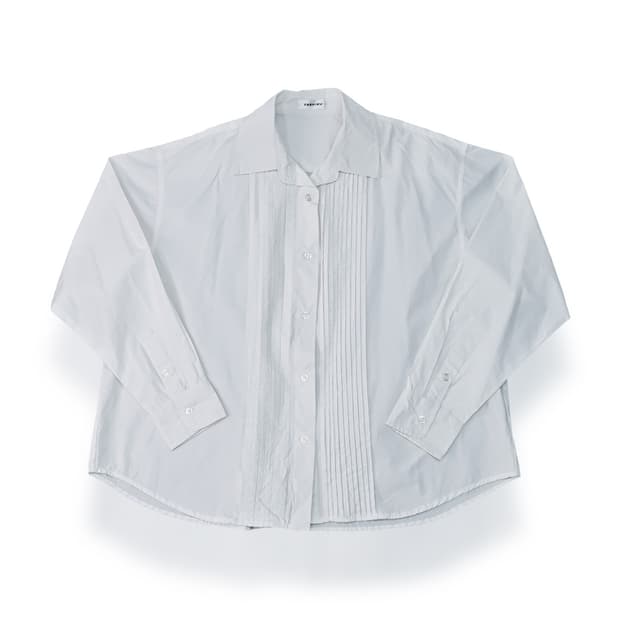 Pin Tuck Shirt Blouse F